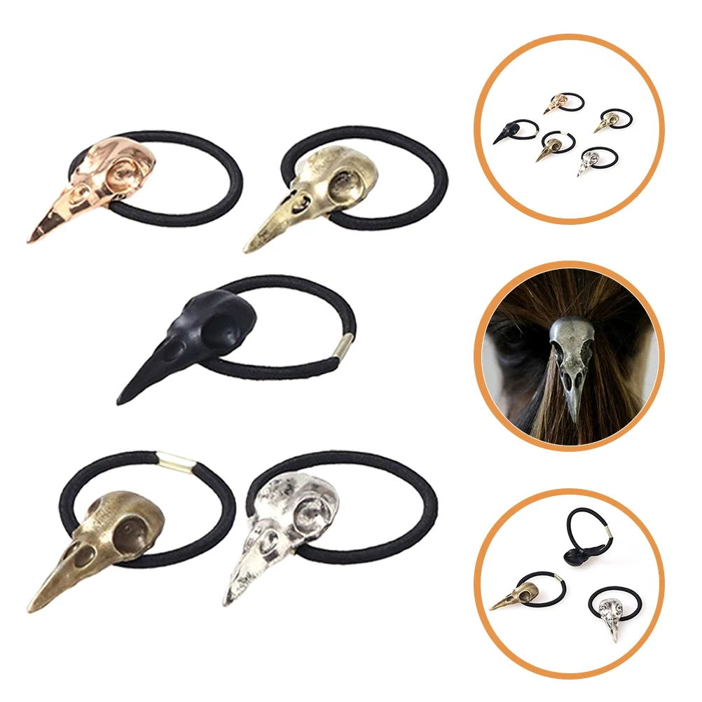 

5 Pcs Hair Tie Halloween Gifts Ponytail Holders Ropes Bands Ties Rubber Men