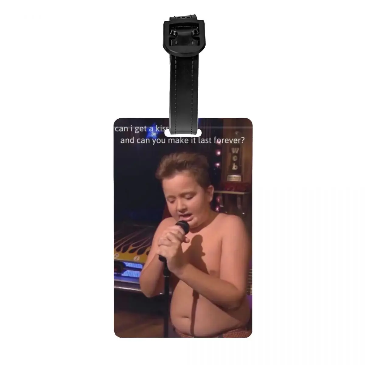 

Чемодан Gibby, Поющая айперл, мем, багажная бирка, ТВ-шоу, сумка для путешествий, чемодан, чехол для конфиденциальности, идентификационная этикетка