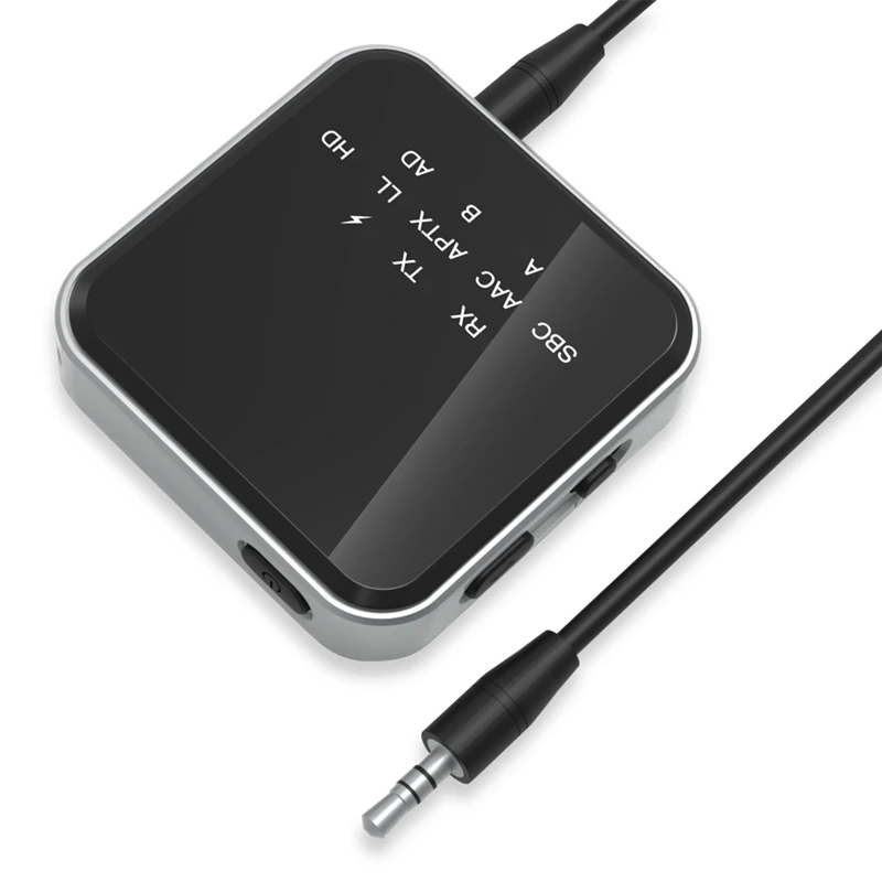 

RISE-Bluetooth 5.2 Transceiver Receiver TX RX Mode Aptx LL AAC SBC Wireless Audio Adapter For Car TV Stereo System