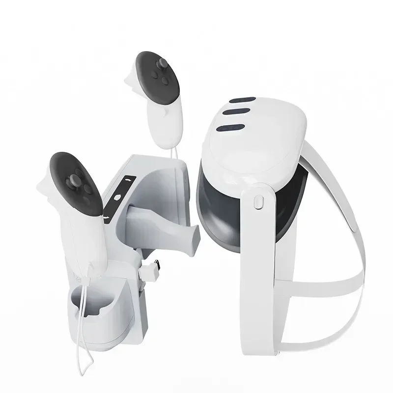Беспроводной зарядный адаптер для Meta Quest 3 VR быстрая зарядка базовая зарядная