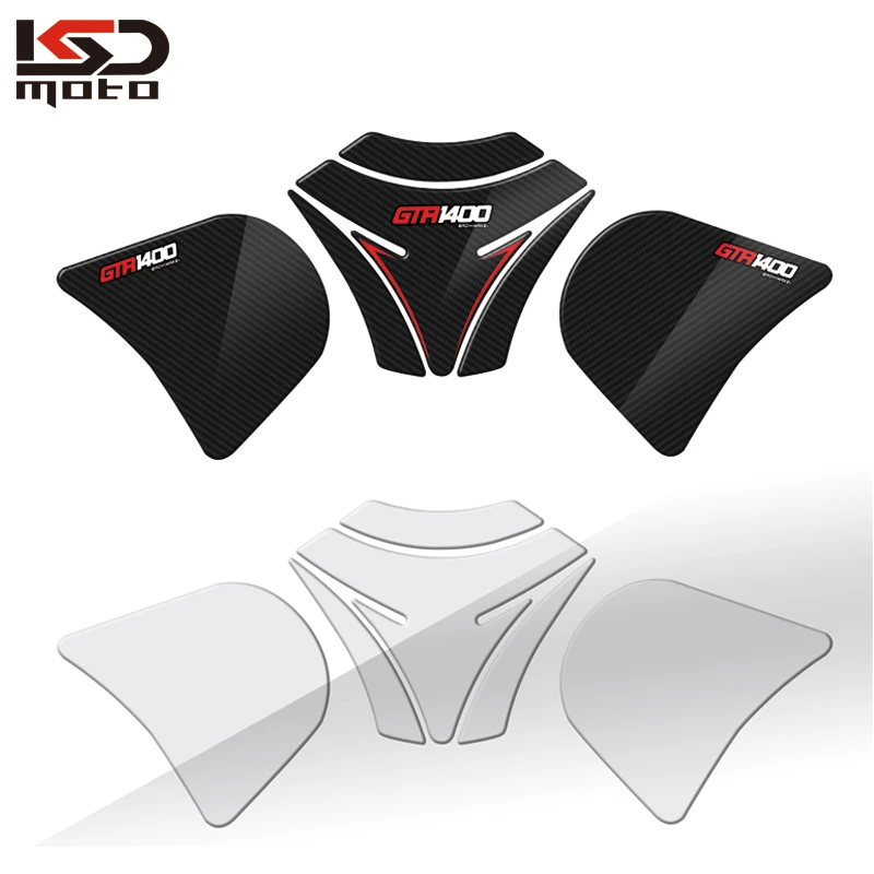 

For Kawasaki GTR 1400 2010 to 2021 Concours 14 1400 10-21 ZG1400 GTR1400 Side Decals Motorcycle Anti Slip Tank Pad Stickers