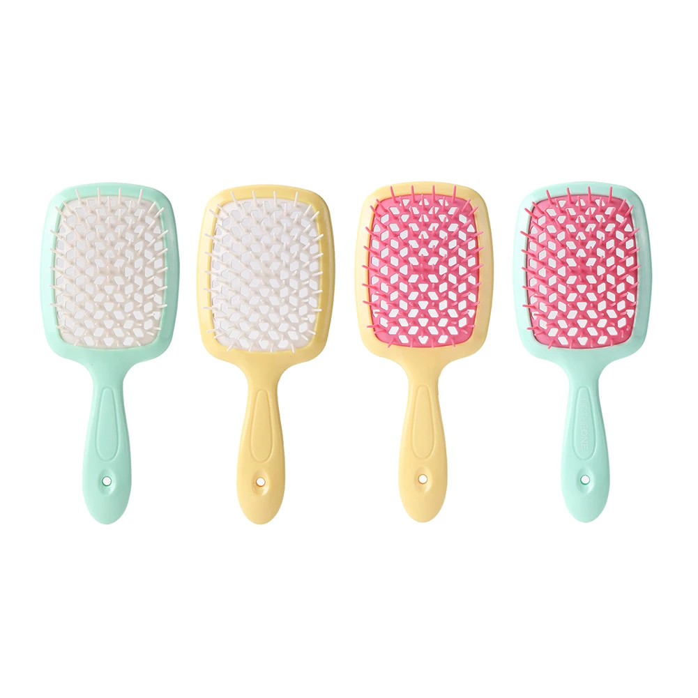

Wide Teeth Air Cushion Combs Women Scalp Massage Comb Hair Brush Hollowing Out Home Salon Wet And Dry Use DIY Hairdressing Tool
