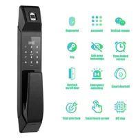 voice remote control 433 home door fingerprint lock compatible with z wave protocol 868.42 smart Lock