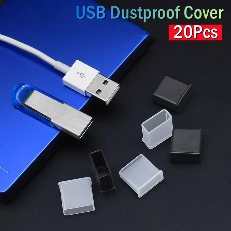 

20/10/1Pcs USB Dust Plug Protector Cap USB2.0 3.0 Male Charging Extension Transfer Data Line Cable Stopper Cover Case Shell