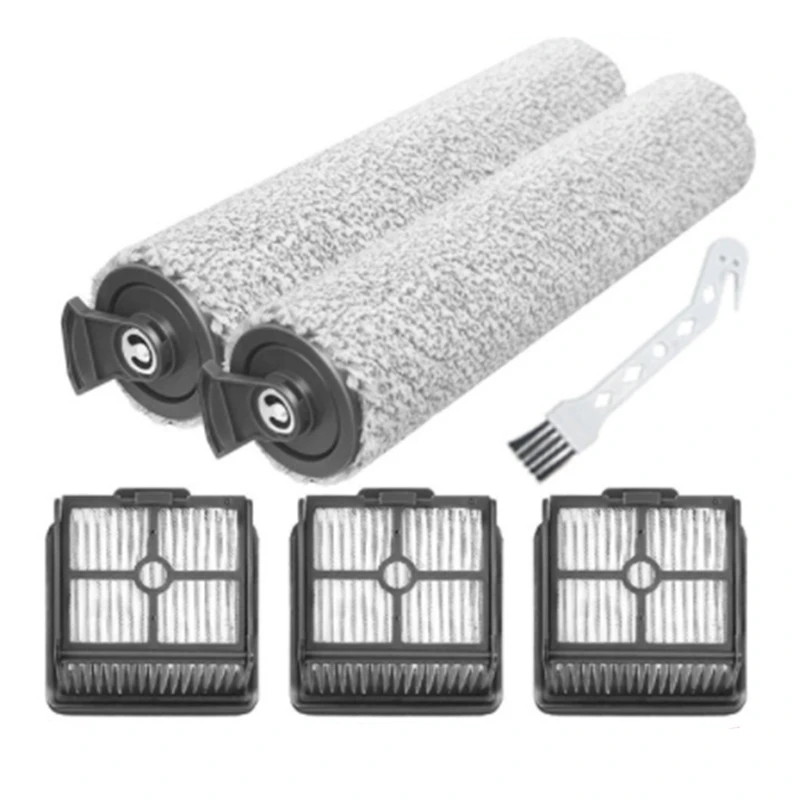 

LJL-Roller Brush Hepa Filter Replacement For Xiaomi Dreame H11 / H11 Max Wet And Dry Vacuum Cleaner Spare Parts Accessories