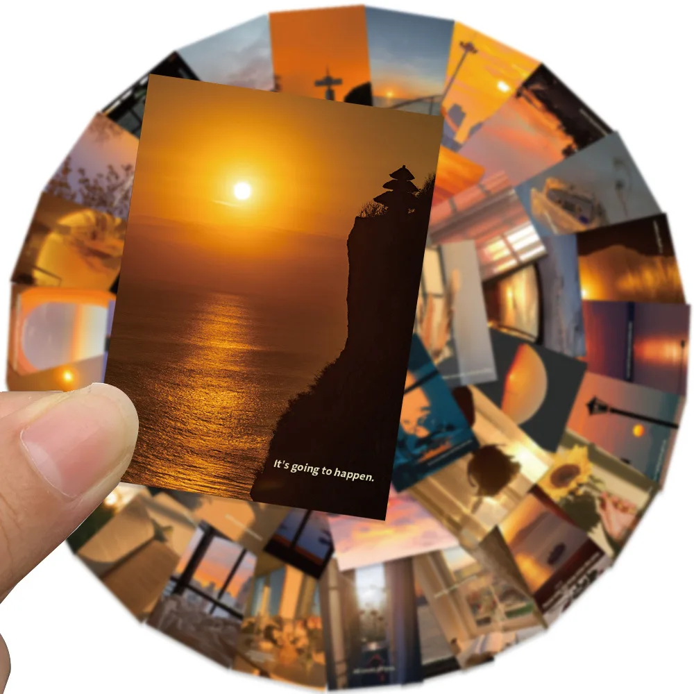 

Наклейки на закат и сумерки, 10/30/50 шт.