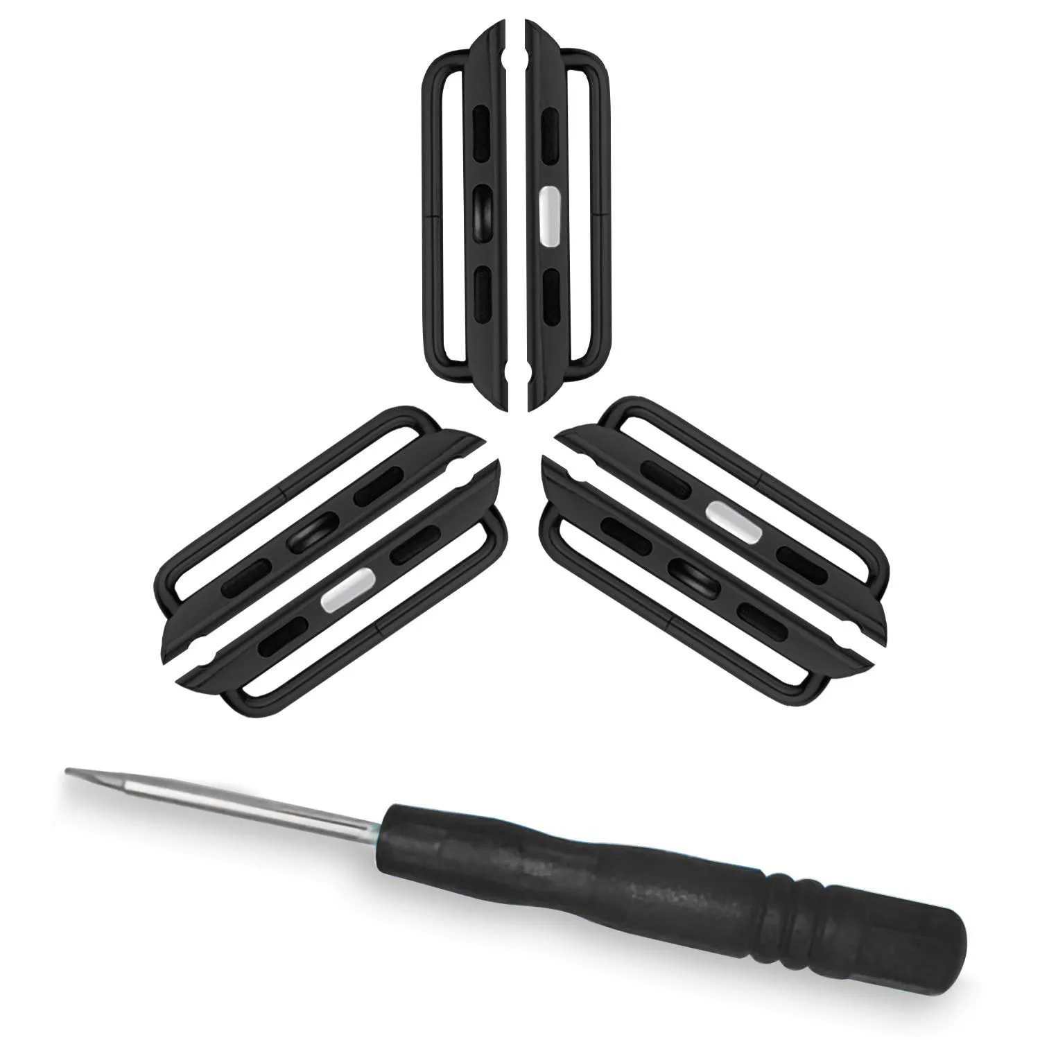 

Connector Adapter for Apple Watch Ultra 49mm Band Connectors for iWatch 8 7 SE 6 5 4 3 2 45mm 44mm 42mm Stainless Steel 6pcs