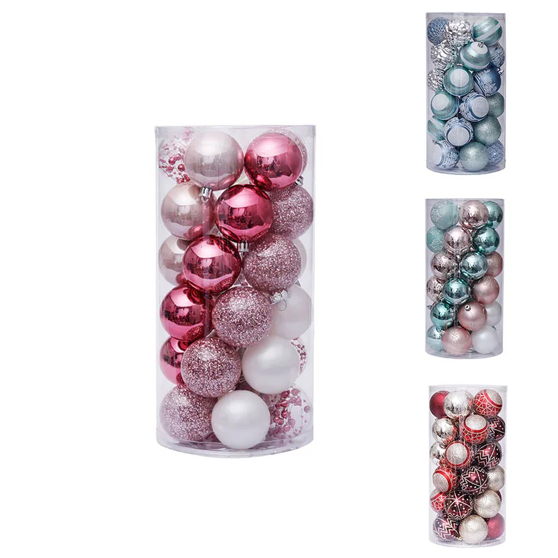 

Набор украшений в виде шаров для рождественской елки, 30 шт., ударопрочные декоративные шарики, изысканный семейный набор для праздничной вечеринки