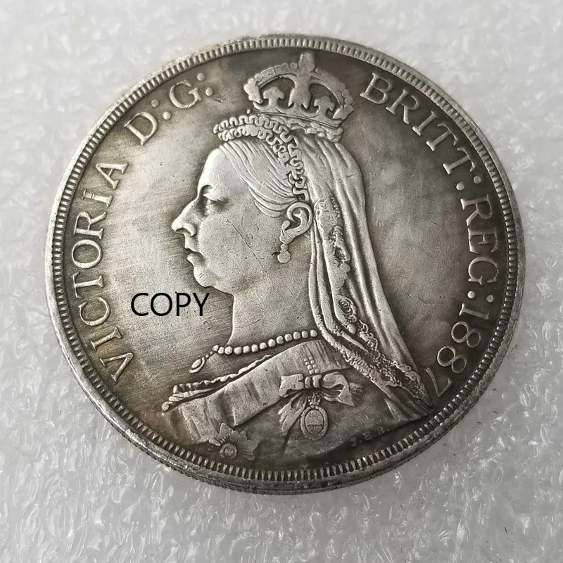 

British 1887 Commemorative Collector Coin Gift Lucky Challenge Coin COPY COIN