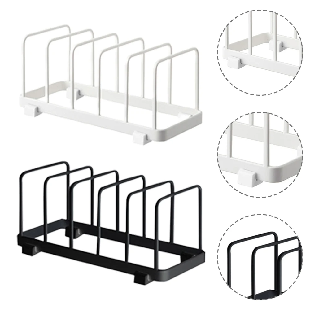 

Kitchen Organizer Pot Lid Rack Stainless Steel Spoon Plate Holder Shelf Cooking Hopping Board Organiser Stand Rack Holder