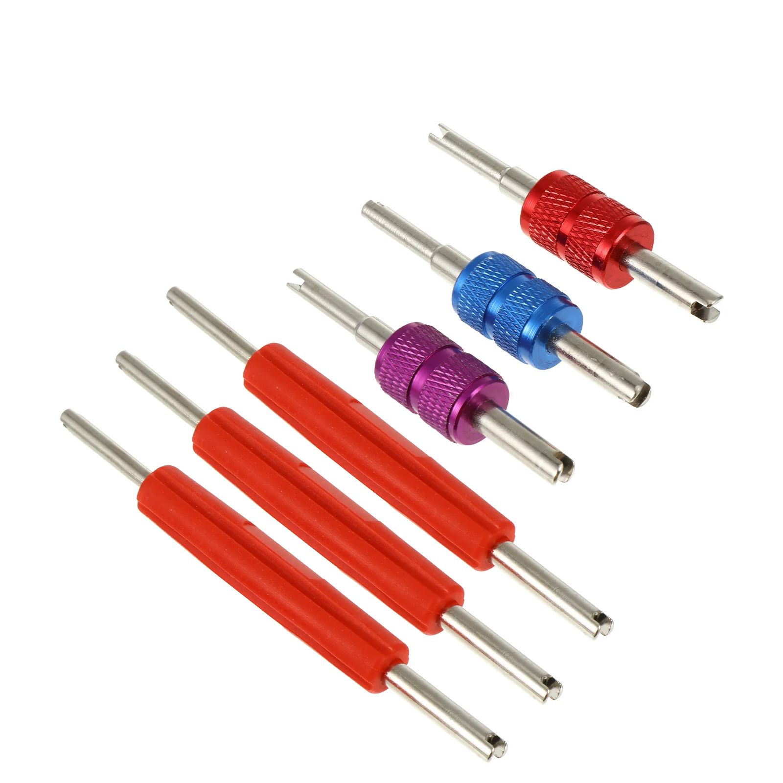 

6 Pcs Valve Removal Tool Dual Head Core Remover Tire Repair Tyre Bike Accessories Puller Tools Set Double Removing