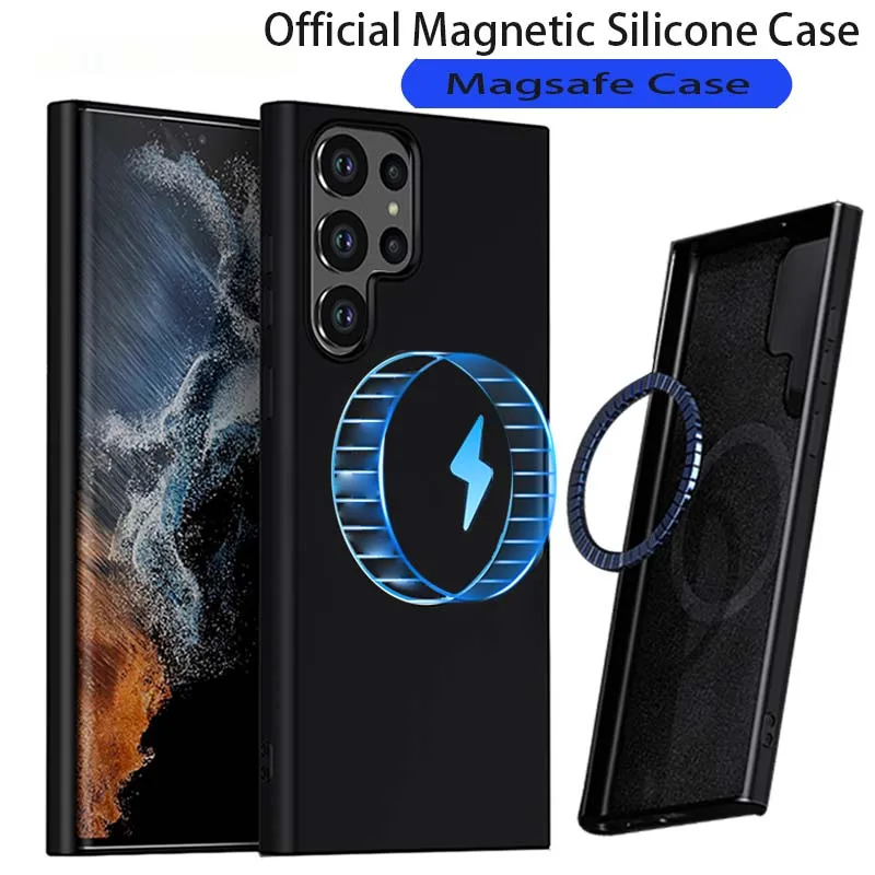 

Официальный силиконовый чехол для Samsung Galaxy S23 S22 S21 Ultra S20 S10 S9 S8 Plus