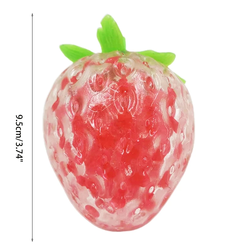 

Мягкие бусины в виде клубники, 2,36x3,74 дюйма