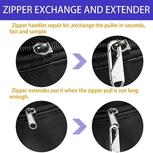 5 шт. сменные универсальные металлические насадки на молнии