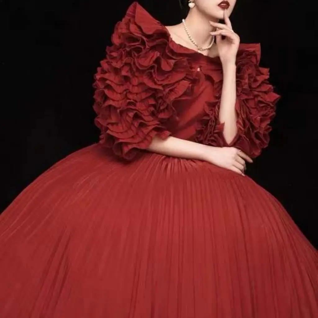 

Перчатки Свадебные без пальцев, с фестонами и полурукавами, SWD401