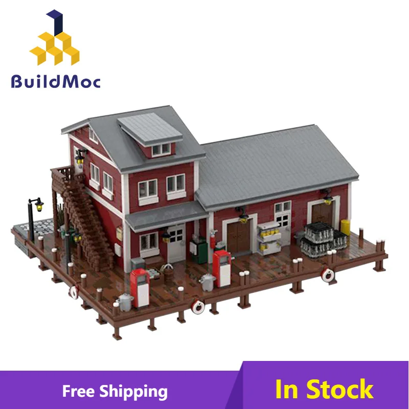

MOC Church Architecture WizardingDockside House Cauldron Shop Magic alley Model Building Blocks Equipment City bricks Toys