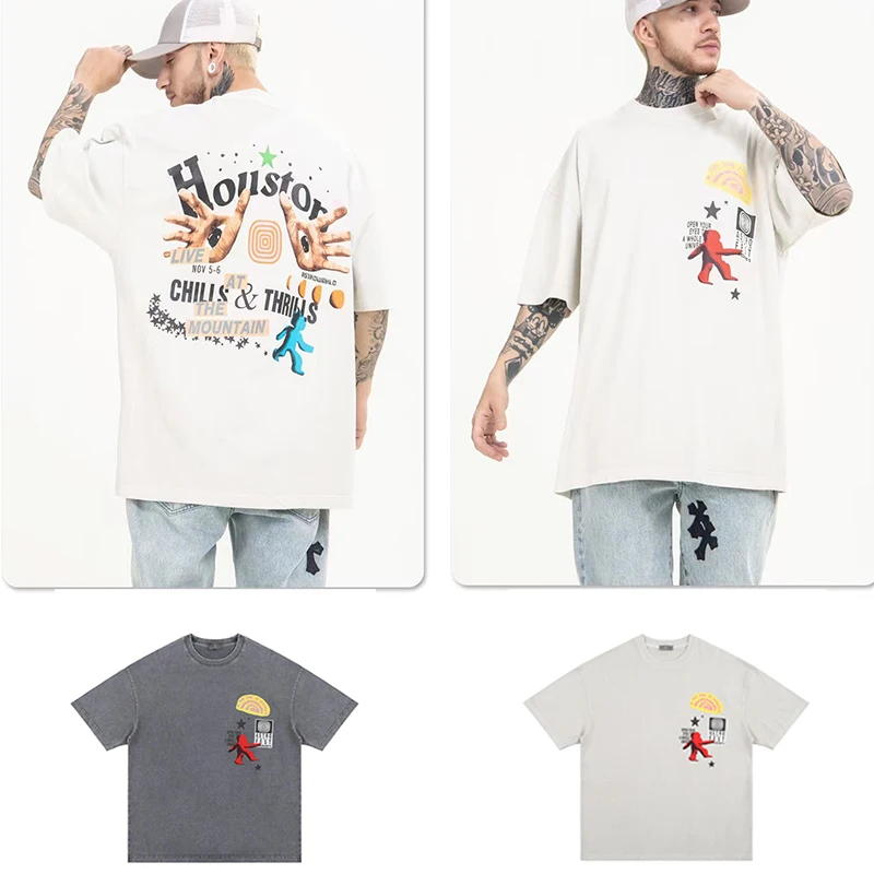 

High Quality Vintage 100% T Shirt Men Women Streetwear Summer