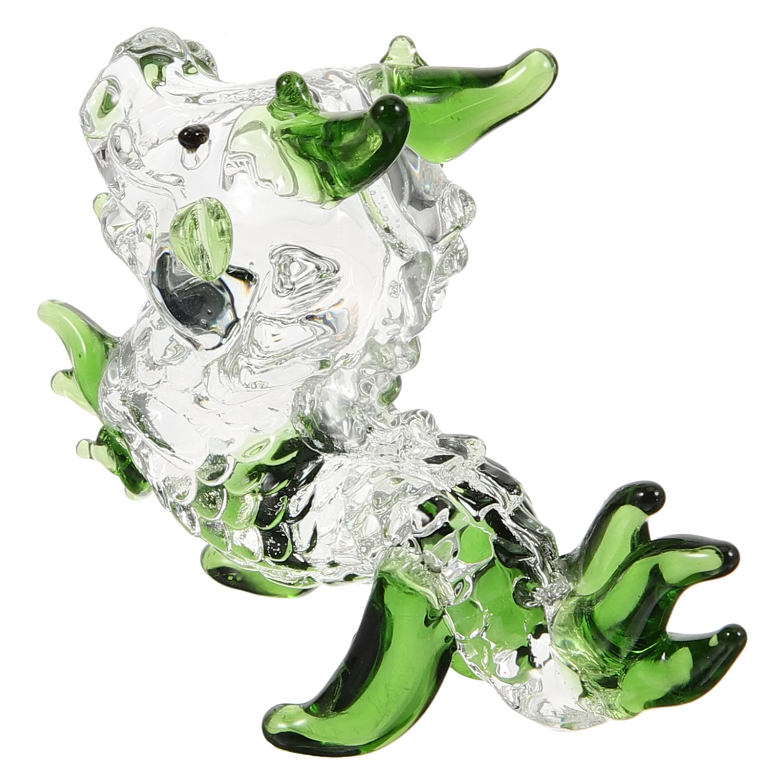 

Regalos Para El Del Niño Dragon Ornament Realistic Green Children Gifts Decor Tea Pets White Crystal Outdoor