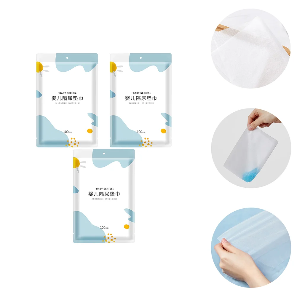 

300Pcs Baby Disposable Urinal Pads Waterproof Sheet and Mattress Protector