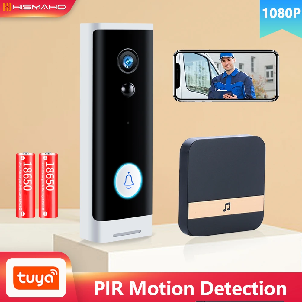 Дверной звонок Tuya 1080P с поддержкой Wi-Fi для системы видеонаблюдения - купить по