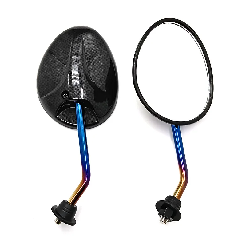 Универсальное зеркало заднего вида для мотоцикла 8 мм круглое титановое YAMAHA MT-07