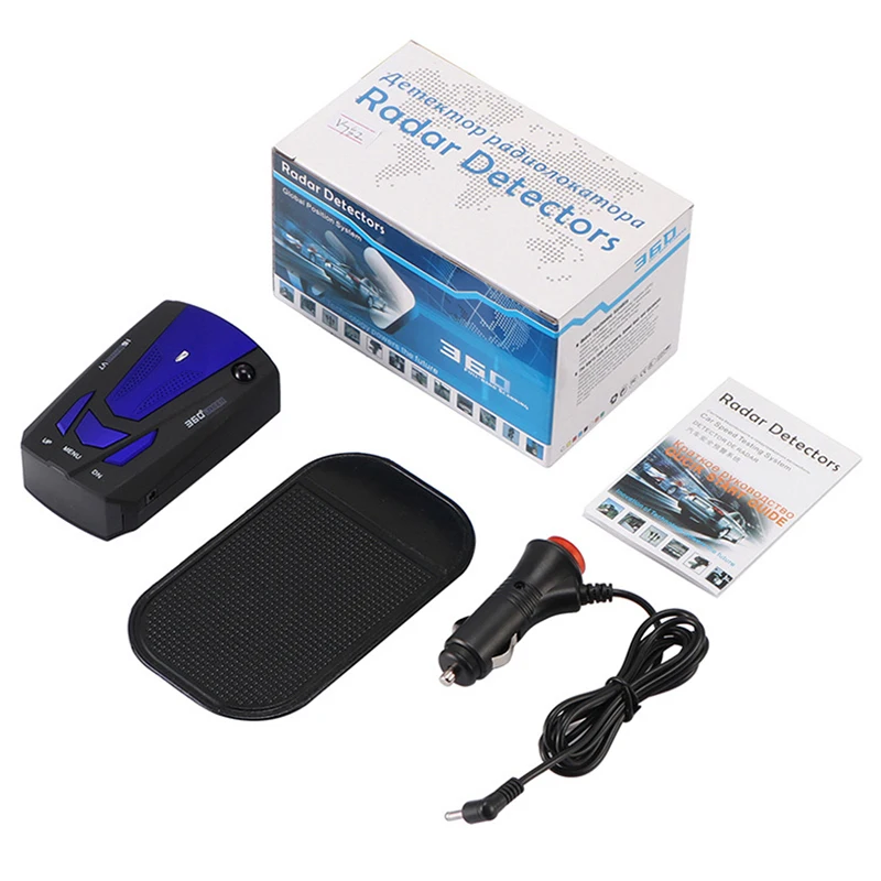 

360 Degree Car Detector 16 Band V7 GPS Speed Safe Detector Voice Alert Chinese English Russian Monitor System