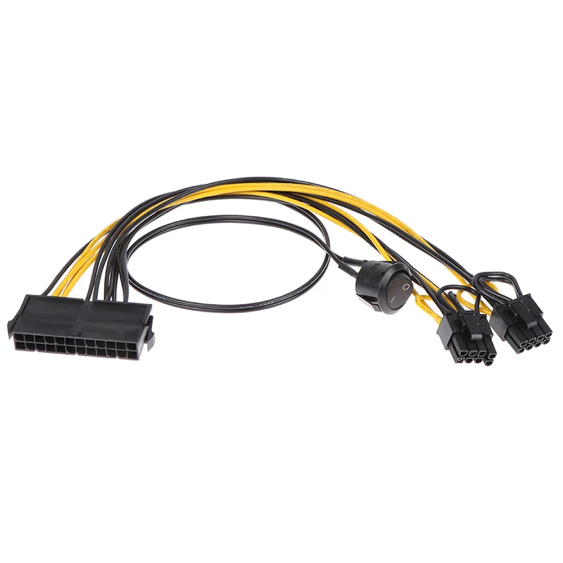 Кабель питания PCI Express с 24 Pin на 2 8 PCIE графическая видеокарта графический процессор