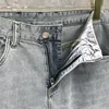 TB THOM Pants Men's Casual Fashion Slim Fit Long Jeans Luxury Brand Business Denim Trousers Stretch Elastic Pants High Quality 5