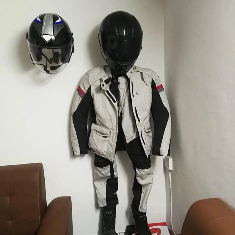 3 шт. аксессуары для мотоциклов держатель шлема вешалка куртки настенная