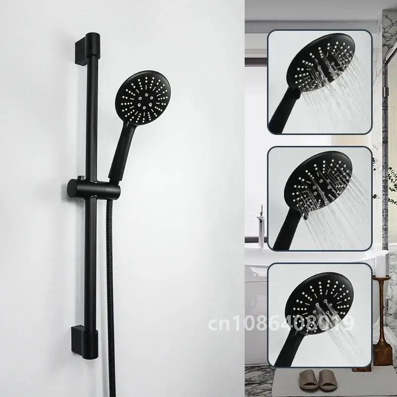 Матовый черный ABS3 Функция тропического душа Душ 1 5 м Шланг из нержавеющей стали