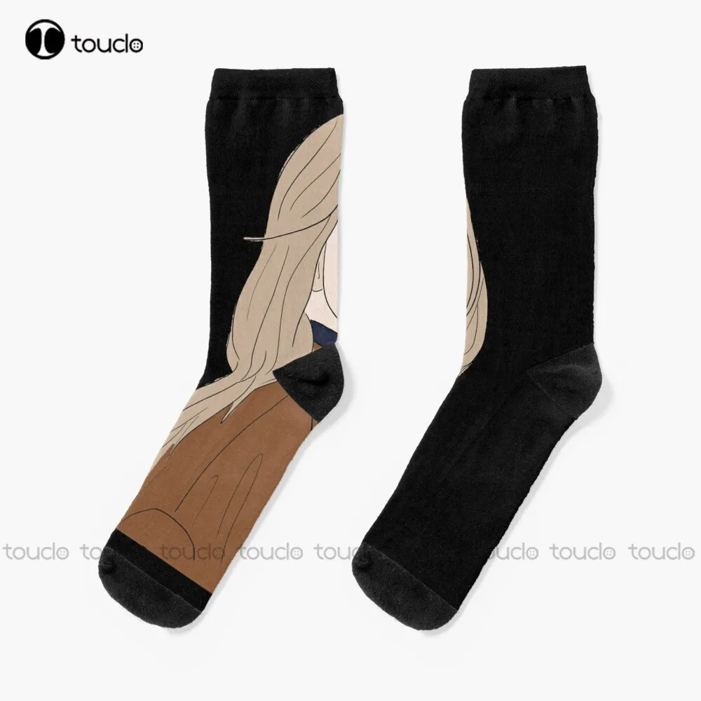 

For Men Women Florence Pugh Gifts For Movie Fan Socks Soccer Socks 360° Digital Print Unisex Adult Creative Funny Socks New Art