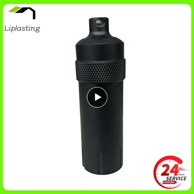 

Aluminum Alloy Airtight Pill Container Bottle Portable Outdoor EDC Single Chamber Capsule Holder Waterproof Medicine Case Box