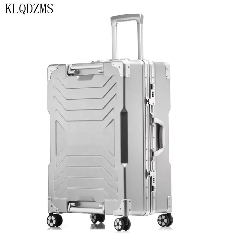 KLQDZMS 20/24/29inch High Quality Rolling Luggage for Men and Women with Aluminium Frame Trolley Suitcase Travel Bag with Wheels
