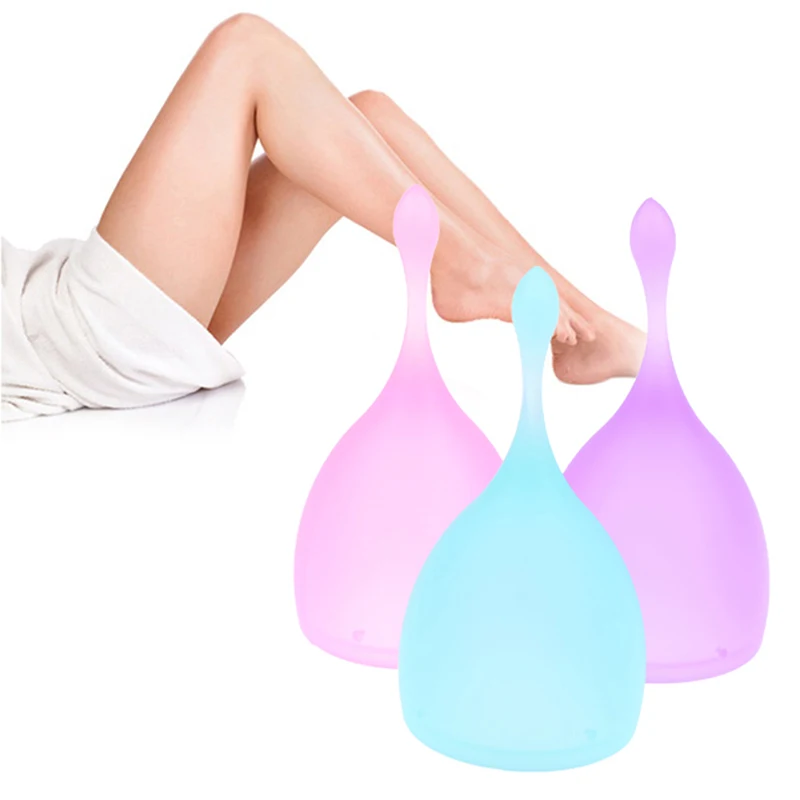 

1PC Reusable Feminine Menstrual Cup Medical Silicone Sterilizer Soft Hygiene Cup For Women