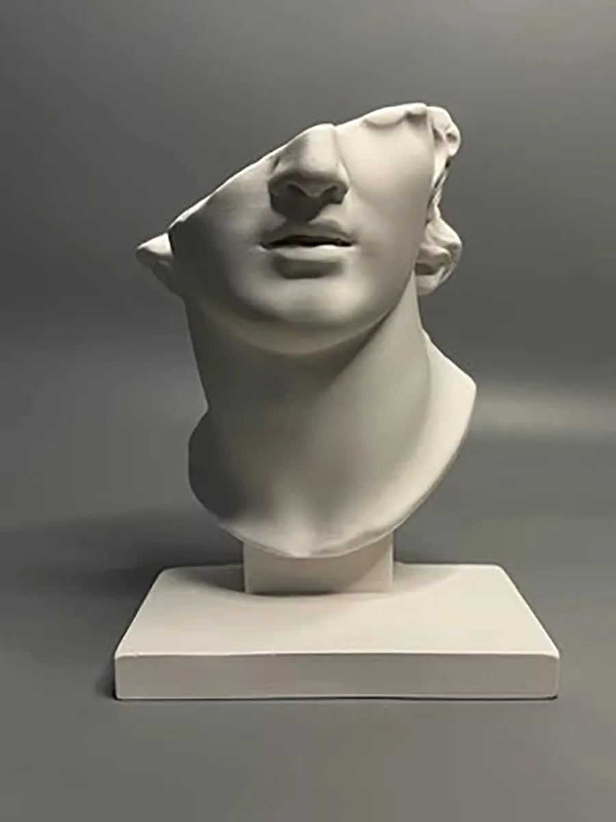 

Nordic Ins Retro Roman Plaster Sculpture, Home Decoration, Niche Art Style, High-end Tabletop Decorations, Gifts