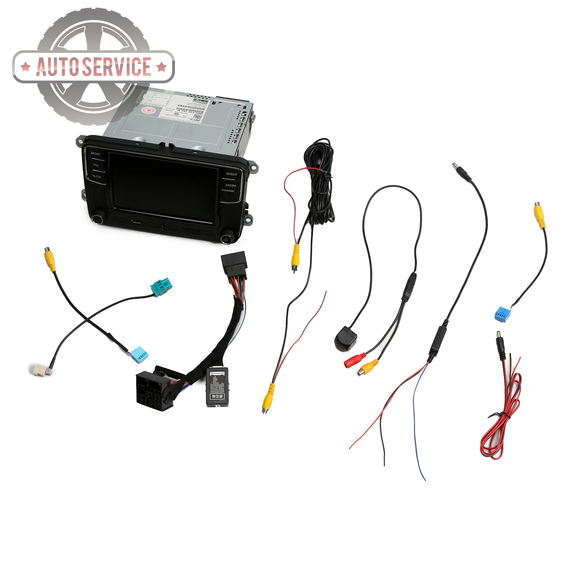 

RCD330 187B CD Player + Rear View Camera + CAN Simulator Kit For VW JETTA CC EOS TOURAN Seat Skoda Octavia 6RD-035-187-B