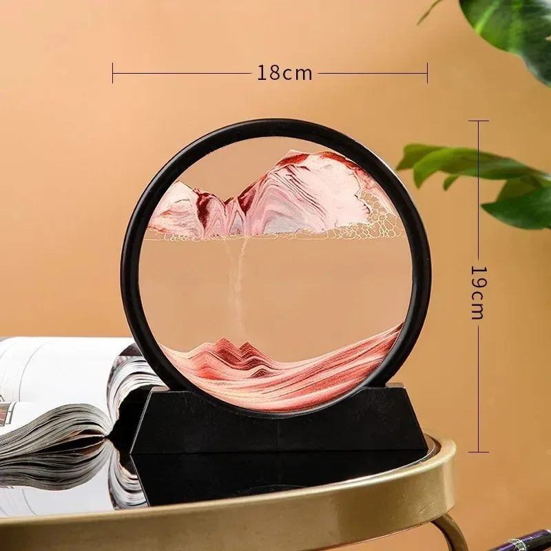 

3D-картина из движущегося песка, стеклянная, вид на океан