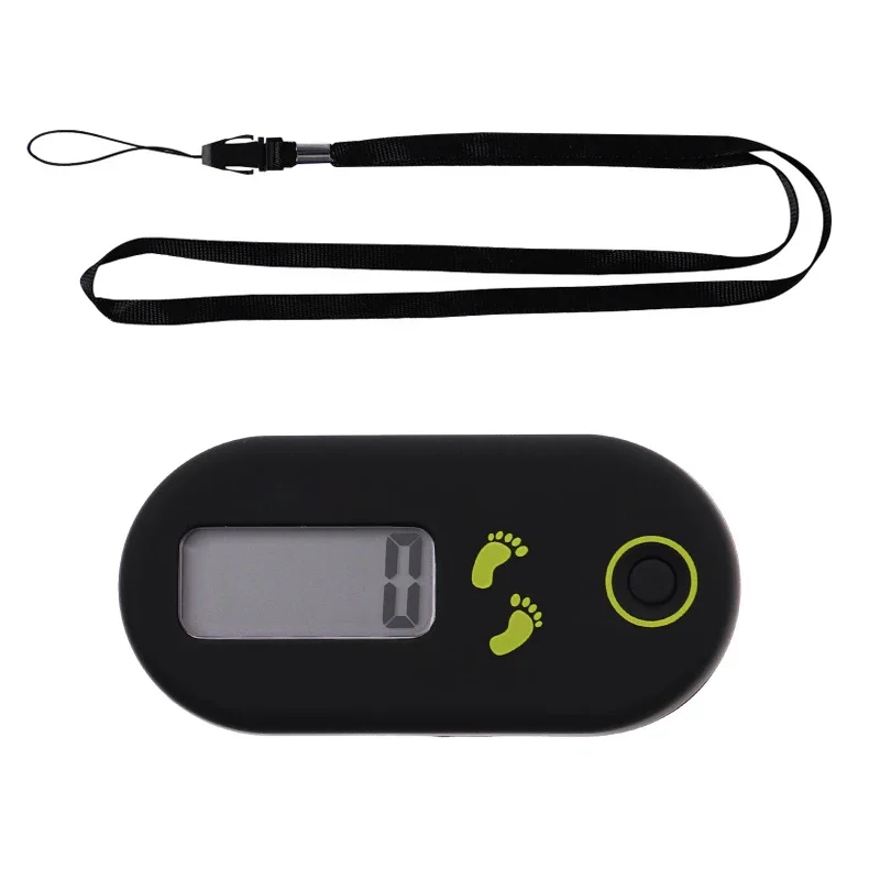 

Mini 3D Digital Step Counter Simple Walking Pedometer With Clip And Lanyard For Men Women Exercise Running Fitness Tracker