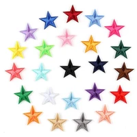 50pcs mini star iron on patches sew on embroidered patches diy sewing patches appliques for diy clothing backpacks jackets decor