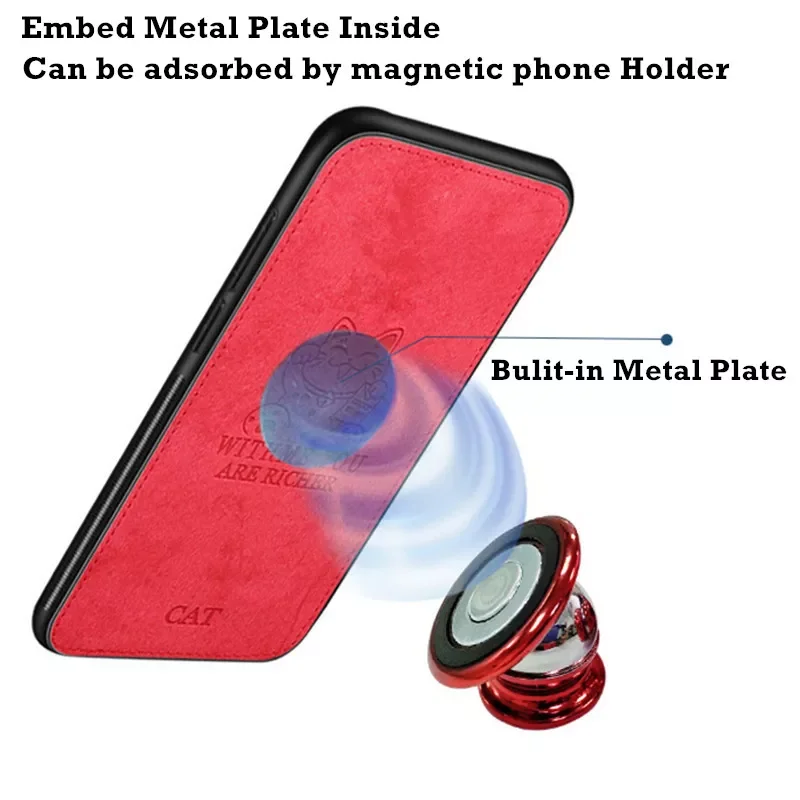

Free Shipping For iPhone XR X Xs Max 11 13 Pro Max 12 Mini SE 2020 6 6s Plus 7 8 Build-in Magnet iron Cover Deer Cat Shell Clot