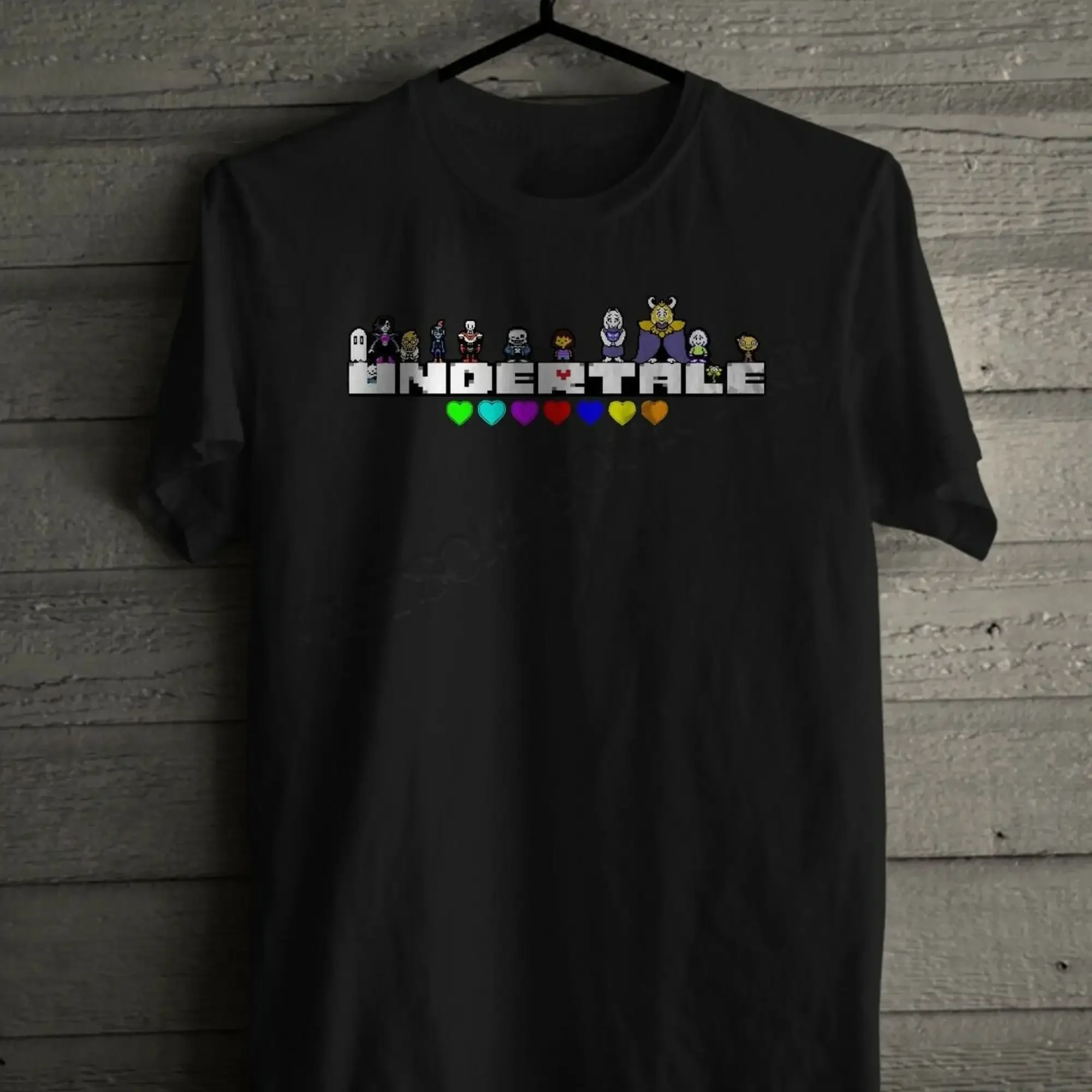 Мужская футболка UNDERTALE с логотипом всех фигурок ролевая игра Санс азриэль