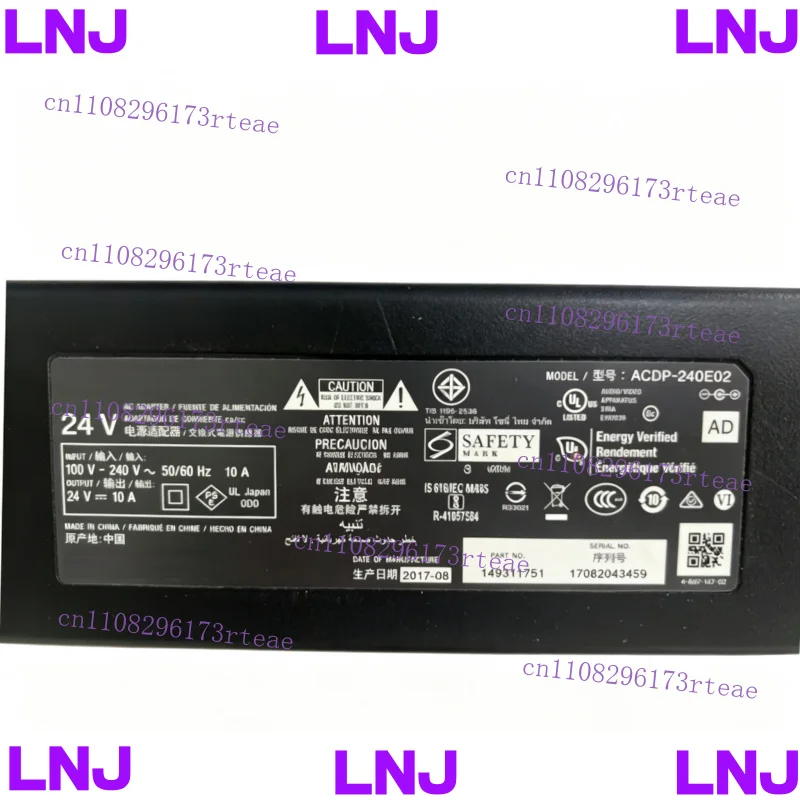 1 шт. БУ адаптер питания для ЖК-телевизора SONY ACDP-240E02 24В 10А (art.: 3920dc9e0c657) - 3920dc9e0c657