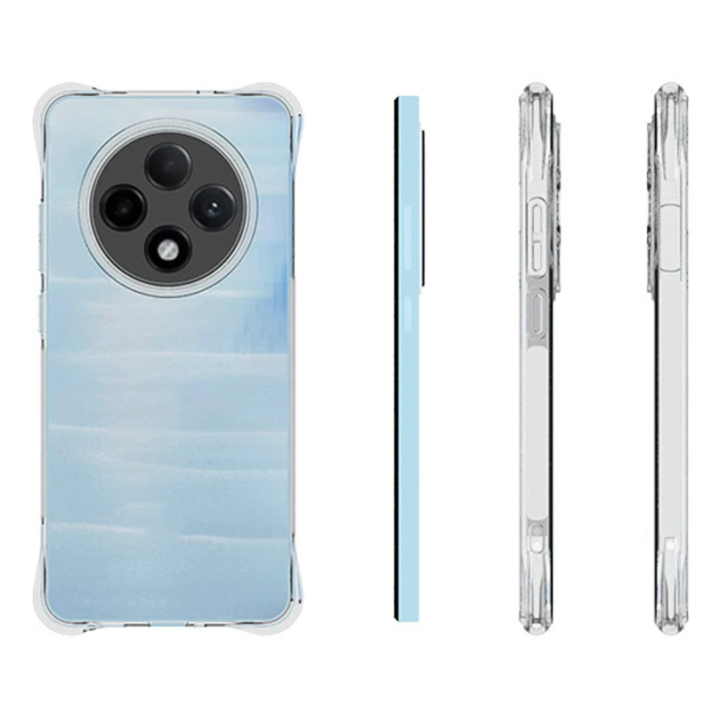 Oppo Reno12 F 5G CPH2637 Чехол Airbag Силиконовый мягкий ТПУ задняя крышка Матовый чехол для Reno