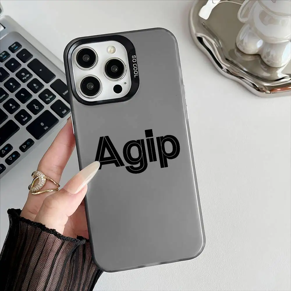 Фото Крутой чехол для телефона с логотипом A-Agip для iPhone 16, 15, 14, 13, 12, 17 Pro Max, специальное металлическое серебряное крепление с гальваническим покрытием для мобильного устройства №5