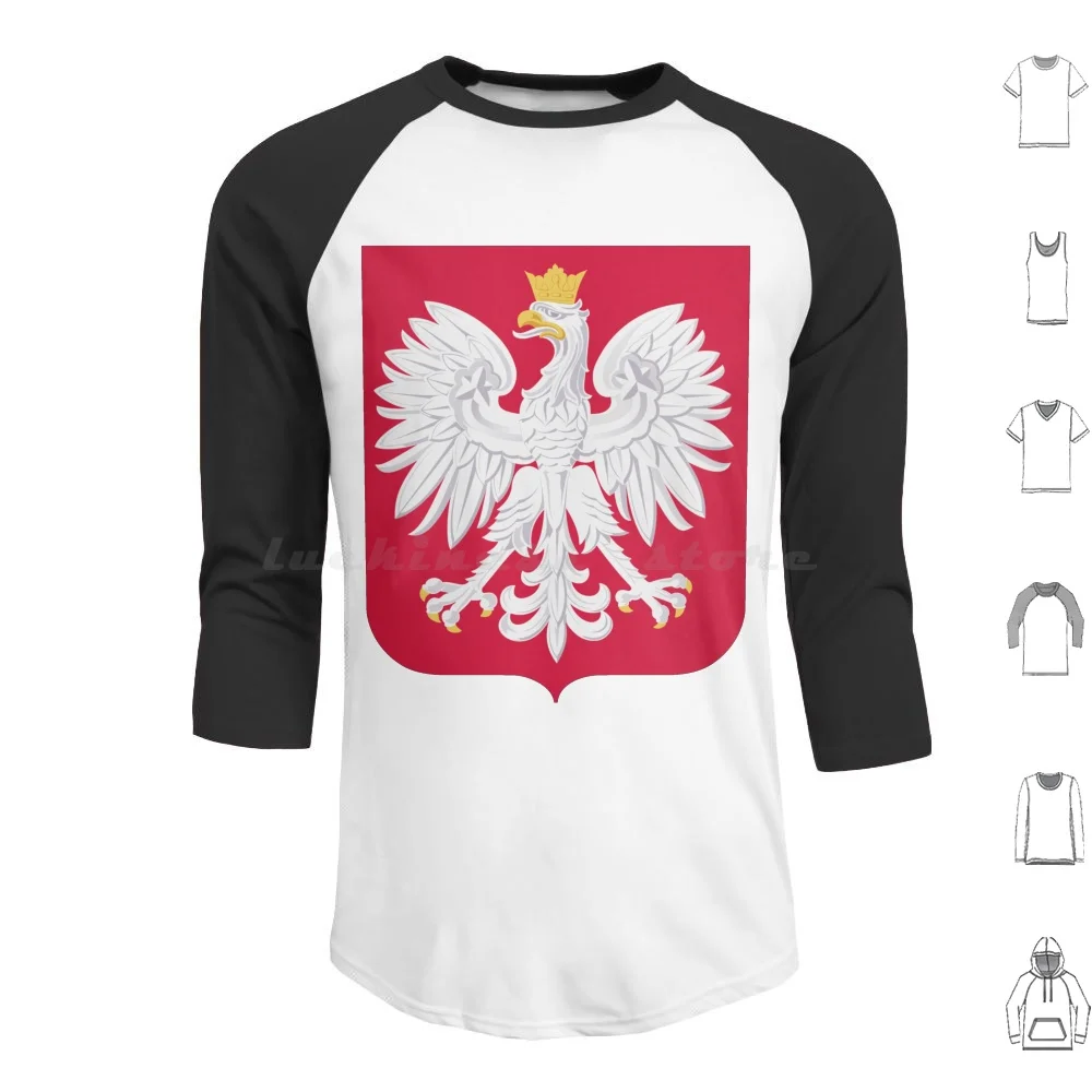 

Polish Emblem – Polska Poland – Herb Polski Hoodie cotton Long Sleeve Polish Emblem Polska Poland Herb Polski Coat Of