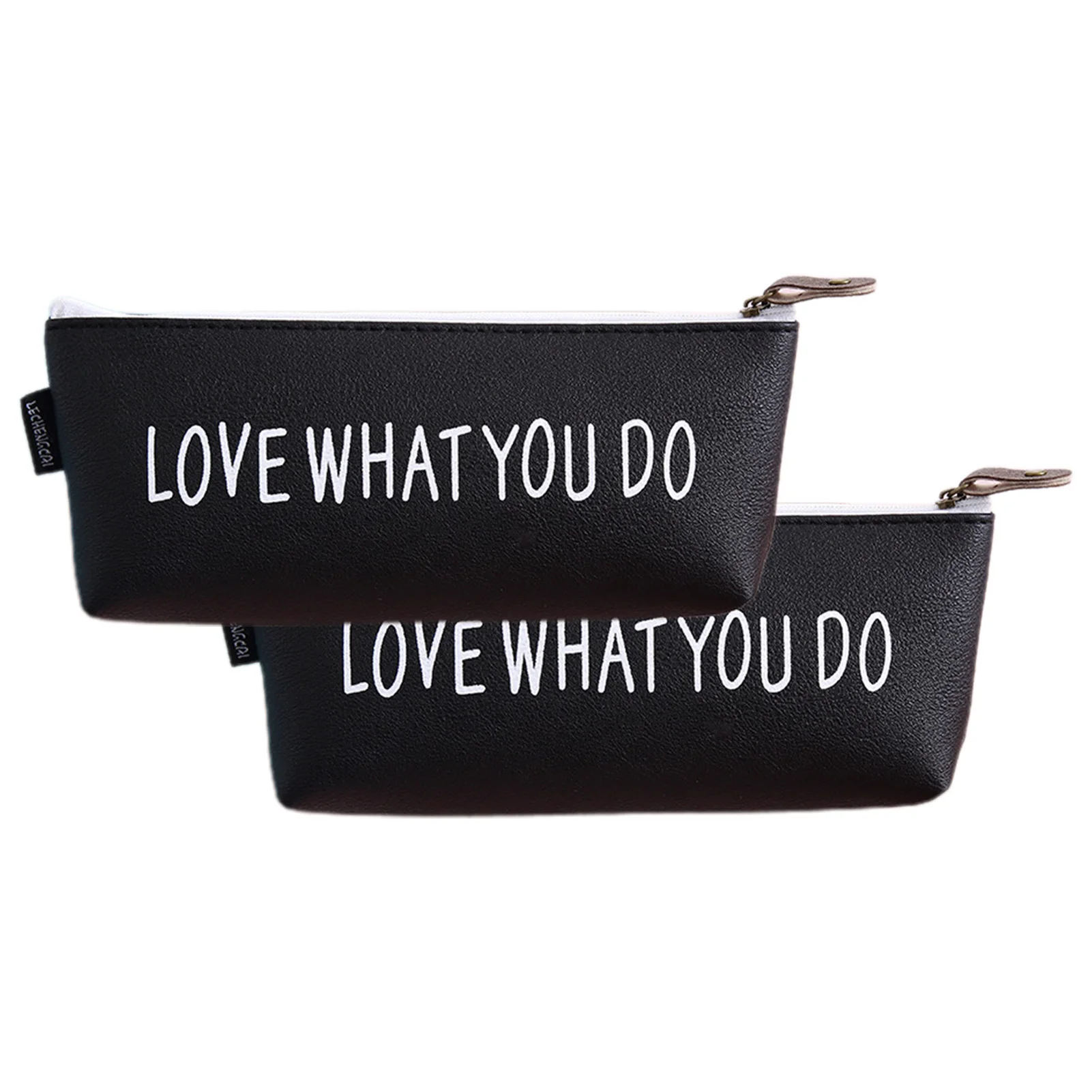 

2 шт., держатель для ручек из ПУ кожи, на молнии