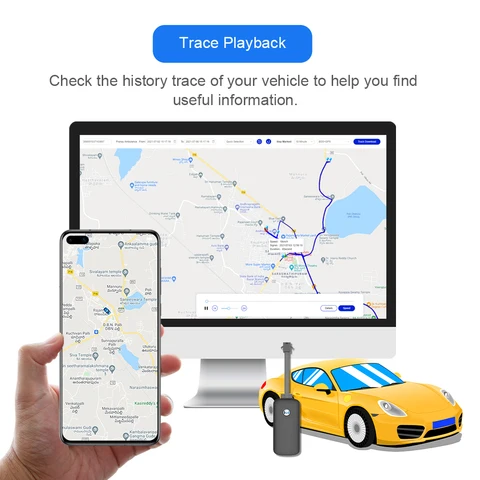 Водонепроницаемый автомобильный GPS-трекер для удаленного отключения двигателя с приложением Anroid и IOS
