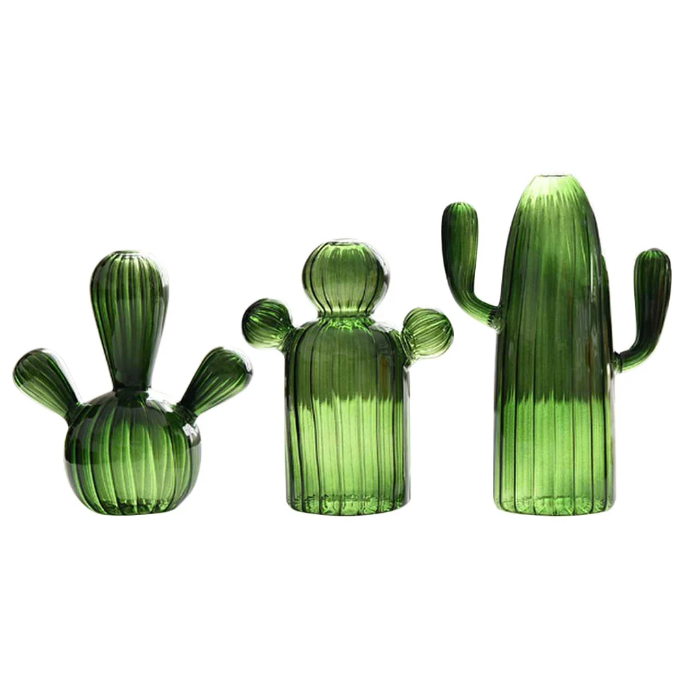 

3Pcs Glass Terrarium Small Flower Vase For Centerpiece Glass Vase Small Terrarium Decorative Vase Simple Vase