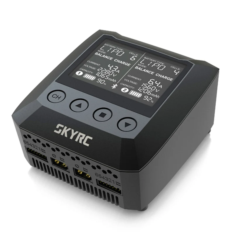 

Зарядное устройство SKYRC B6 Nano Duo 2X100W 15A AC Bluetooth зарядное устройство с приложением для зарядки Sky