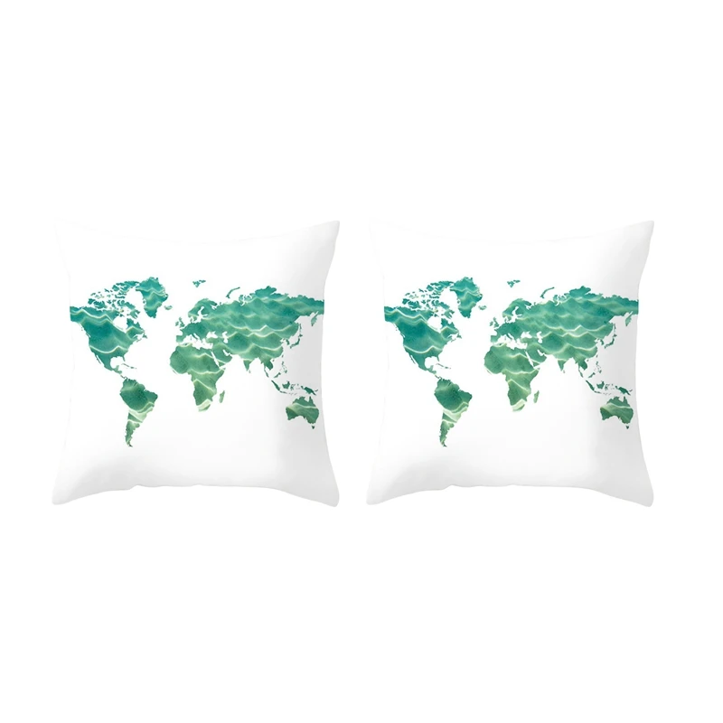 

Mediterranean Ocean Digital Print Peach Skin Pillow Cushion Cover Home Goods 11